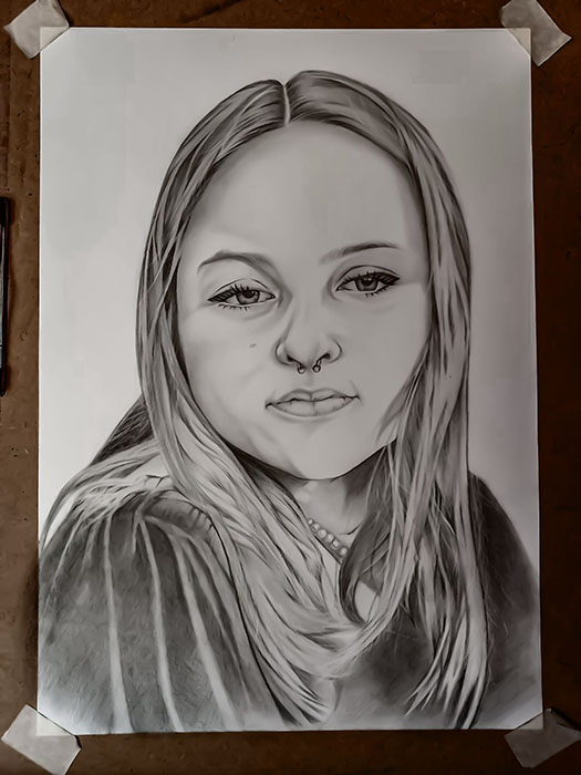 pencil portrait commission 500 pencil portrait commission 500