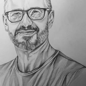custom male pencil drawing 