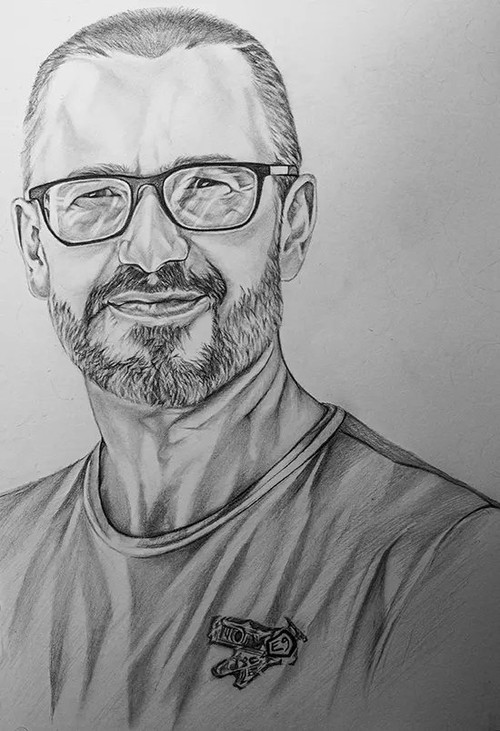 Why Custom Pencil Portraits Make Perfect Gifts custom male pencil drawing